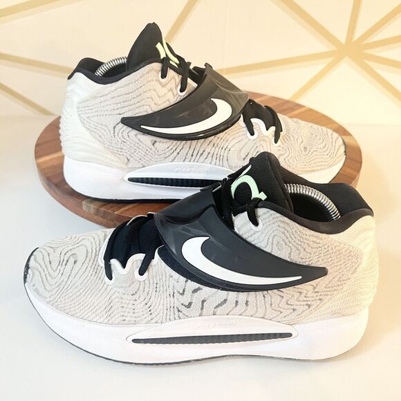 Nike Kevin Durant KD 14 TB White Black DA7850-100 Men's Basketball Shoes Sz 8.5 - Picture 1 of 12